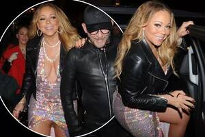 mariah cerry cheerleader upskirt panties - Mariah Carey flashes her crotch in tan tights as she suffers epic wardrobe  malfunction in revealing dress - Irish Mirror Online