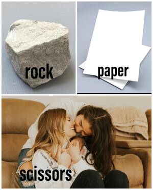 Lesbian Scissoring Meme - Girls when they play rovk paper scissors : r/dankmemes