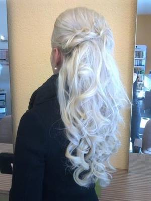 Light Blonde Hair Porn - White platinum curly hair