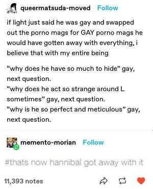 Light Yagami Gay Porn - Light yagami is a homosexual send tweet : r/CuratedTumblr