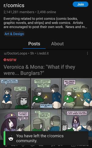 Community Porn Comic - Gonna join the bandwagon of unsubbing from r/comics due to these borderline porn  comics. : r/JustUnsubbed