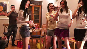 friends party - ... Horny babe Margo and her friends at party