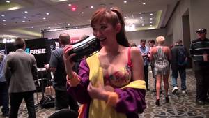asian porn convention - Huccio invades the 2015 AVN Porn Convention with Virtual Reality Porn -  Reactions - YouTube