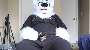 Fat Fursuit Porn - Fursuit Cock Milking with the Venus Milking Machine watch online
