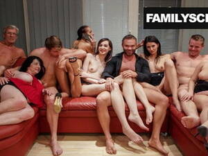 Family Sex Party - Resourceless prat Cum between a Family - Hot Porn Tube