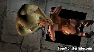 3d monsters sucking cock - Hot 3D blonde sucks cock and gets fucked by a monster - 3dxxx