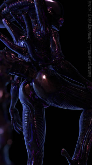 Female Xenomorph Pussy - 2016 3d alien alien_(franchise) anus ass black_background black_skin  disembowell_(artist) female