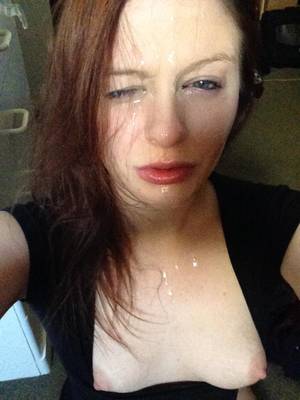 Facial Selfie Sex - WifeBucket Pics | MILF wife after-sex facial selfie
