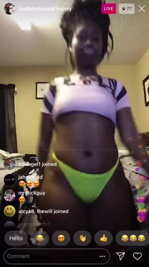 Bad Black Bitch - Free Bad Bitch Jessie on Instagram Live Twerking Fat Black Ass and Showing  Tits Porn Video - Ebony 8