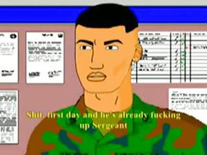 Army Cartoon Porn - Animated military sex - Gayfuror.com