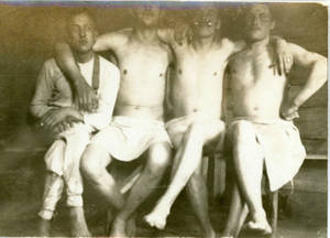 German 19th Century Gay Porn - VINTAGE Original PHOTO WW2 German Soldier Young Men Male Nude Bathing c  1940 Gay
