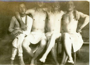German 19th Century Gay Porn - VINTAGE Original PHOTO WW2 German Soldier Young Men Male Nude Bathing c  1940 Gay