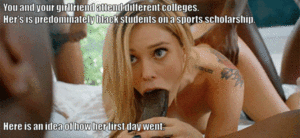 College Porn Captions - first day of college - Porn With Text