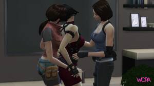 Claire Redfield Lesbian - Resident evil - Lesbian Parody - Ada Wong, Jill Valentine and Claire  Redfield watch online