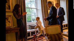 Catherine Arthur Porn - Obama talks with Britain's Prince William, right, as William&#