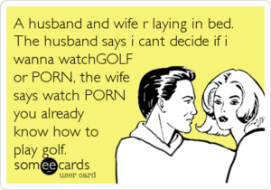 Husband Watches Porn Meme - A husband and wife r laying in bed. The husband says i cant decide if i