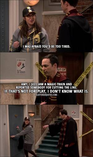 Big Bang Theory Sheldon And Amy Porn - 15 Best The Big Bang Theory Quotes from 'The Birthday Synchronicity' (10x11