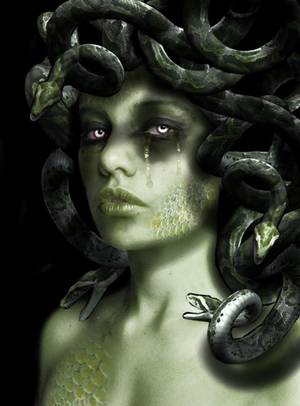 Greek Medusa Porn - Medusa Greek. A Gorgon, associated with blood, snakes, the moon; both