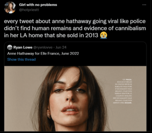 Anne Hathaway Porn Lesbian - facebook marketplace prozac : r/BrandNewSentence