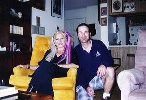 Dale Bozzio Hustler Porn - This is Dale Bozzio from Missing Persons and myself in my old apartment in  San Diego in '96. We had just finished the '96 US Tour.