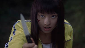 japan no nude girls - chigumi from japanese horror movie battle royale with knife