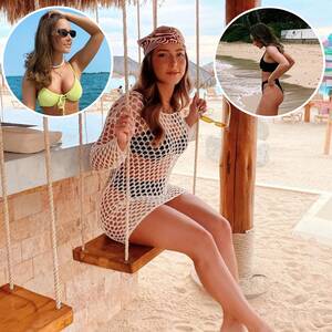 hot teen nude beach - Hailie Mathers Bikini Photos: Beach Pics of Eminem's Daughter | Life & Style