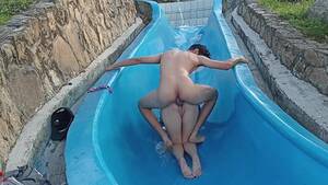 Having Sex In The Water - Our crazy public sex on the water slide in broad daylight
