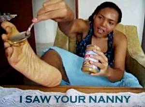 black girl lick feet - Nanny's Peanut Butter Foot Fetish Disturbs Employer