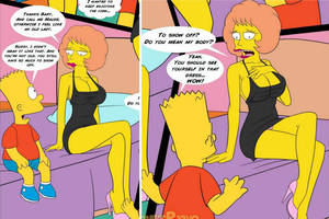 Bizarre Porn Captions - the Simpsons porn bart and Miss Krabappel