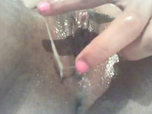 chubby pussy dripping cum gif - My wet pussy drips until I cum and I taste my juices