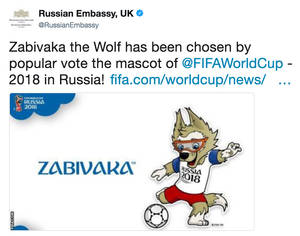 Fifa Porn Zabivanka - Russian Embassy, UK RussianEmbassy Zabivaka the Wolf has been chosen by  popular vote the mascot
