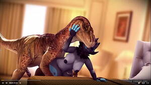 Furry Dinosaurs Porn - Furry Wolf takes it from Dinosaur animated porn