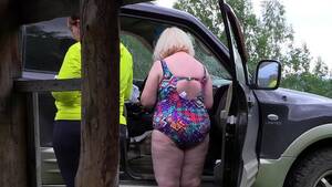 fat mature voyeur - Voyeur outdoors spies on how two mature lesbians make a porn movie. Fat milf  with a big ass behind the scenes. Fetish. - XVIDEOS.COM