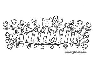 Nasty Sex Coloring Book - Bullshit Swear Words Coloring Page from the Sweary by swearybook
