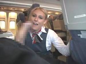 blonde flight attendant group sex - 