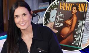 Demi Moore Nude Porn - Demi Moore, 56, shares she was shocked by the 'crazy' response to her nude  Vanity Fair cover | Daily Mail Online