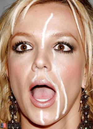 Face Facial Porn - Britney Jizz-Shotguns Fake Facial Cumshot but pretty excellent.