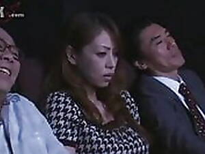 japanese theater sex - Japanese Milf in the cinema by a starnger