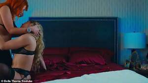 Bella Thorne Lesbian Porn - Bella Thorne films steamy lesbian sex scenes in her raunchy music video for  In You | Daily Mail Online