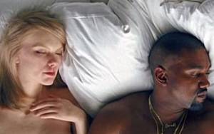 Kanye West Taylor Swift Interracial Porn - A still from the music video for Kanye West's new single, Famous