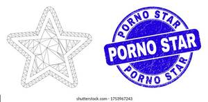 Estrella Star Porn - Icono de estrella de malla web: vector de stock (libre de regalÃ­as)  1753967243 | Shutterstock