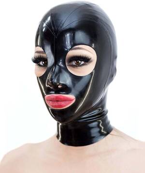latex mask sex - SALANSEX Sexy Full Face Mask Sex BDSM 100% Latex Mask SM Face Mask Cos  Party with Zipper (S) - Amazon.com