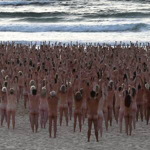 giant tits nudist beach sex - Bondi becomes nude beach as thousands take part in Spencer Tunick's Sydney  installation | Spencer Tunick | The Guardian