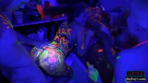 anal orgy black light party - teens glow in the dark orgy party in a dorm room - XVIDEOS.COM