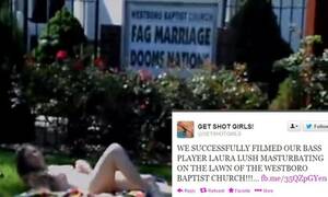 Baptist Girl Porn - Punk band films porn on westboro baptist lawn. : r/funny