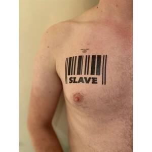 Barcode Slave Tattoo Porn - Mister B Temporary Tattoo Slave