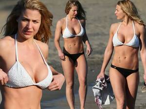 Gemma Atkinson Porn - Gemma Atkinson shows off jaw-dropping bikini body in monochrome two-piece  as she hits Marbella beach - Irish Mirror Online