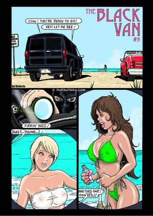cartoon black bra - Black Van 2- Gary Roberts - Porn Cartoon Comics