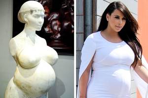 kim kardashian pregnant nude - Kim Kardashian Statue