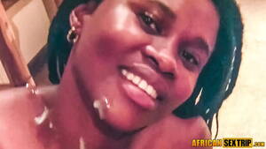 african teen cumshots - South african teen ebony waitress gets heavy cumshot facial - XVIDEOS.COM